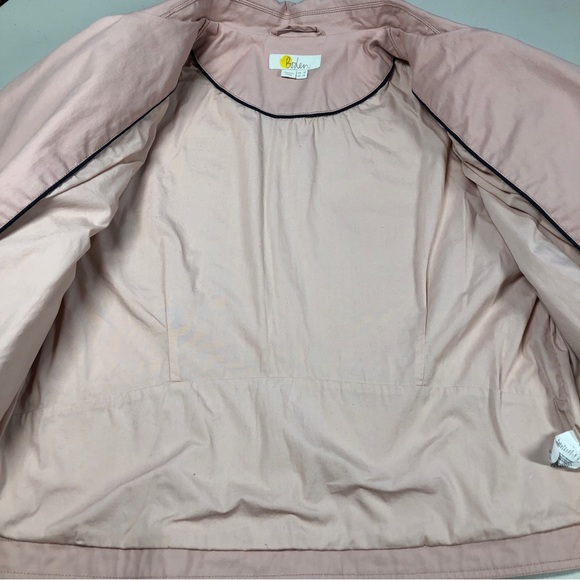 Boden Wren Biker pink milkshake Jacket size 14 - Picture 6 of 10